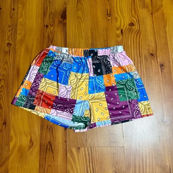 SHEIN Bottoms Girls Shein Multicolor Bandana Shorts Poshmark
